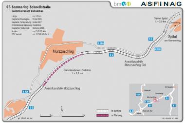 Übersichtskarte Ganzsteintunnel Vollausbau