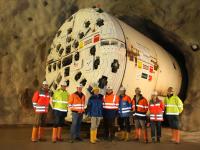 Das ÖBA-Team und Mitarbeiter der Bau-ARGE.