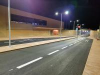 Bahnhof Achau bei Nacht