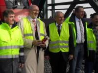 ÖBB-Projektleiter Ing. Hödl, ÖBB-Vorstandssprecher Mag. Matthä, Bürgermeister von Tulln Stift und ÖBB-Projektkoordinator Dipl.-Ing. Pascher (von links nach rechts)